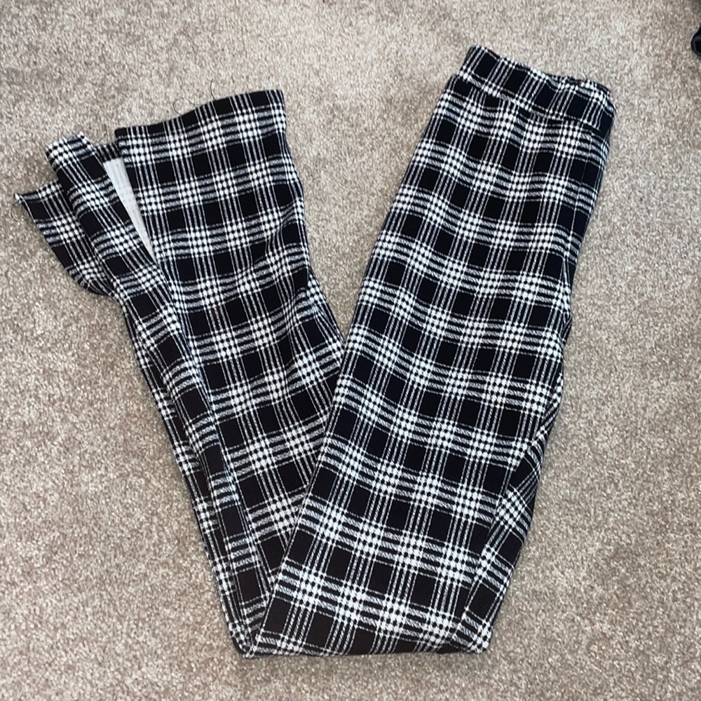 Knit ribbed pants